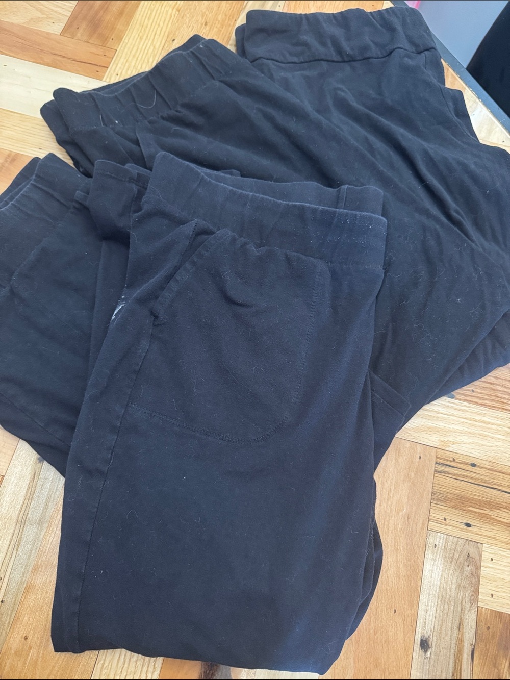 Bundle of 4 Black Stretch Leggings - Classic Pull-On Style - Picture 2 of 5